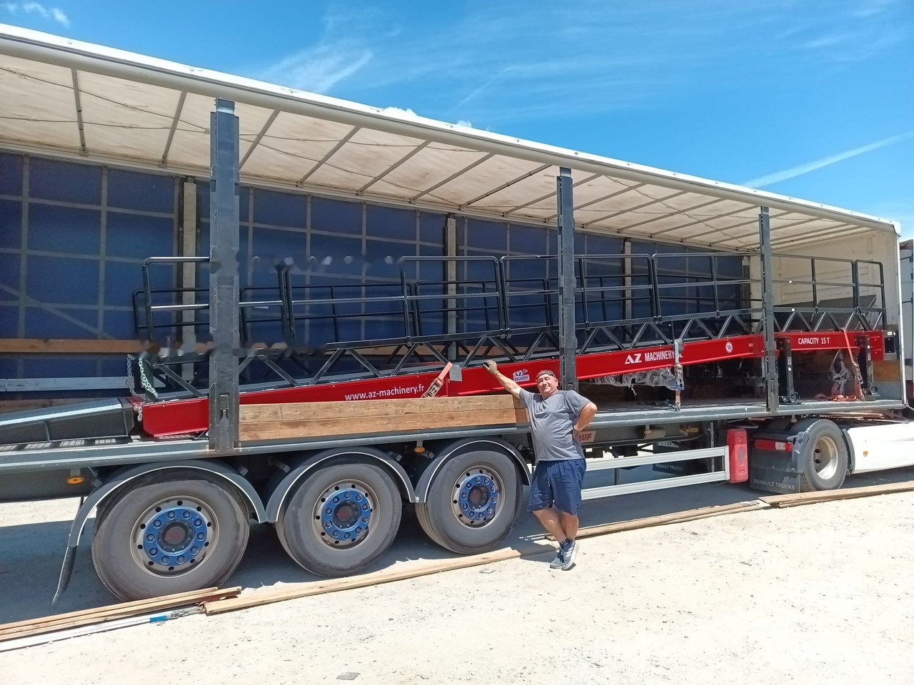 Rampa de carregamento nuevo AZ RAMP STAR-RL-15T mobile loading ramp: foto 7