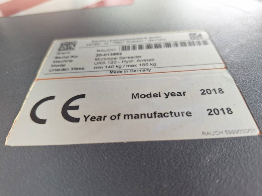 Espalhador de areia/ Sal de Veículo municipal/ Especial Rauch UKS 120: foto 7