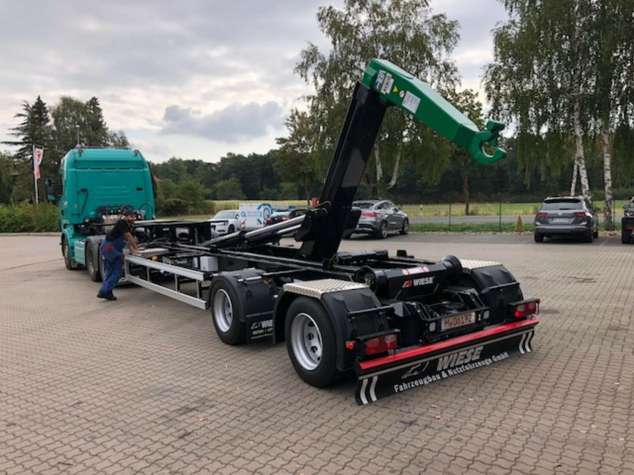 Auflieger Abrollkipper Hakenlift Hooklift - Semireboque transportador de contêineres/ Caixa móvel: foto 4 Auflieger Abrollkipper Hakenlift Hooklift - Semireboque transportador de contêineres/ Caixa móvel: foto 4