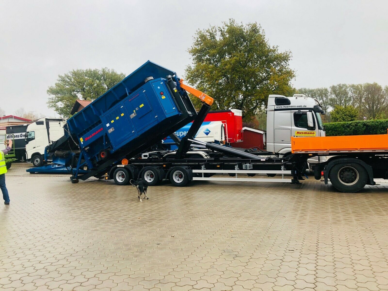 Auflieger Abrollkipper Hakenlift Hookliftloader - Semireboque transportador de contêineres/ Caixa móvel: foto 5 Auflieger Abrollkipper Hakenlift Hookliftloader - Semireboque transportador de contêineres/ Caixa móvel: foto 5