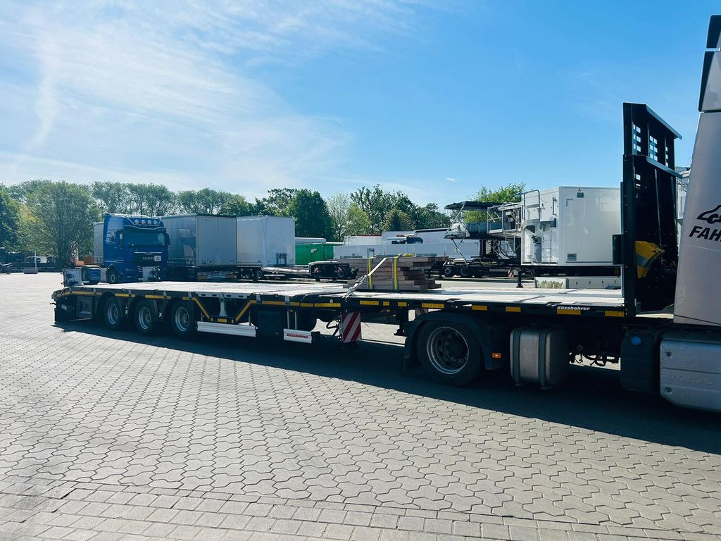 Kässbohrer Mega Tele HD Plattform Auflieger mit Radmulden - Semi-reboque plataforma/ Caixa aberta: foto 4 Kässbohrer Mega Tele HD Plattform Auflieger mit Radmulden - Semi-reboque plataforma/ Caixa aberta: foto 4