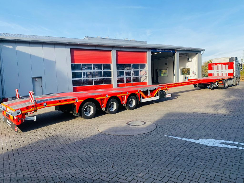 Kässbohrer Mega Tele HD Plattform Auflieger mit Radmulden - Semi-reboque plataforma/ Caixa aberta: foto 5 Kässbohrer Mega Tele HD Plattform Auflieger mit Radmulden - Semi-reboque plataforma/ Caixa aberta: foto 5