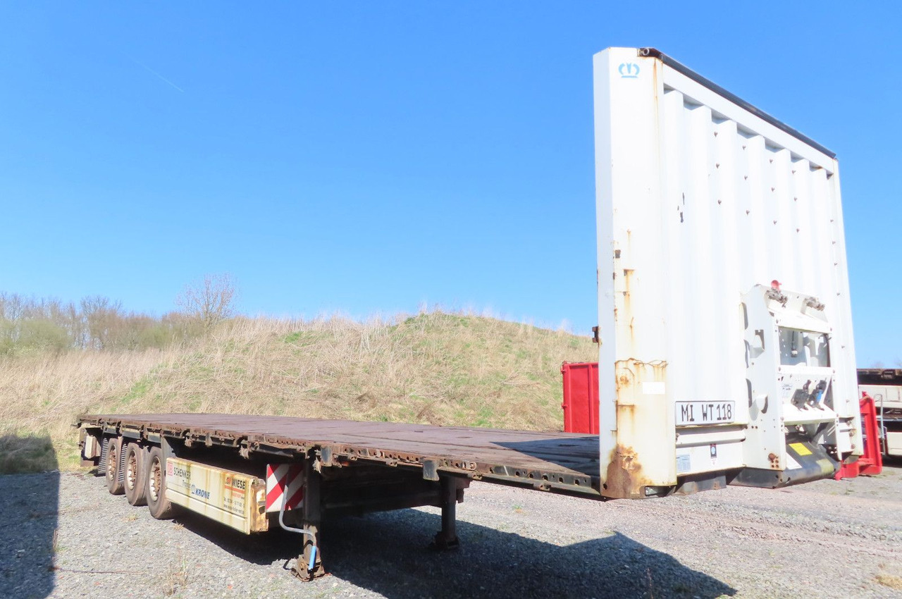 Krone Stahlmattenauflieger - Semi-reboque plataforma/ Caixa aberta: foto 1 Krone Stahlmattenauflieger - Semi-reboque plataforma/ Caixa aberta: foto 1