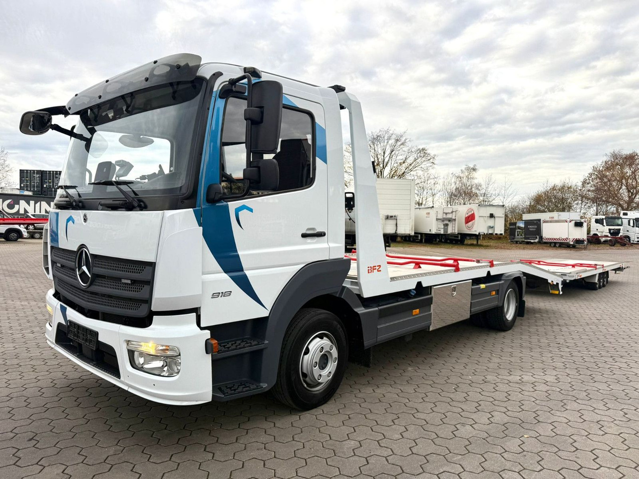 Mercedes-Benz Atego 918L Autotransporter mit BFZ Anhänger - Caminhão transporte de veículos: foto 3 Mercedes-Benz Atego 918L Autotransporter mit BFZ Anhänger - Caminhão transporte de veículos: foto 3