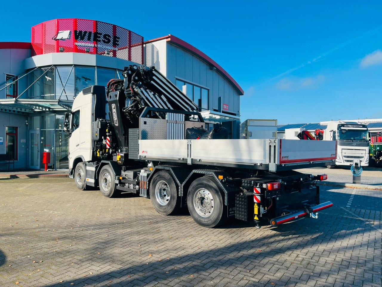 Camião de caixa aberta/ Plataforma, Caminhão grua Volvo FH 540 SZM mit F1450 HXP Fly Jib + Winde: foto 6