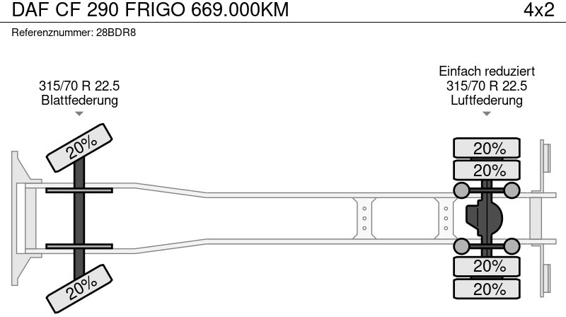 Caminhão frigorífico DAF CF 290 FRIGO 669.000KM: foto 10