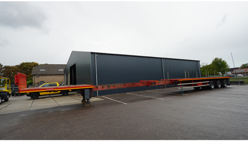 Nooteboom 3 AXLE FLATBED 3X EXTENDABLE TRAILER 43.95mtr TOTAL LENGHT - Semi-reboque plataforma/ Caixa aberta: foto 1 Nooteboom 3 AXLE FLATBED 3X EXTENDABLE TRAILER 43.95mtr TOTAL LENGHT - Semi-reboque plataforma/ Caixa aberta: foto 1