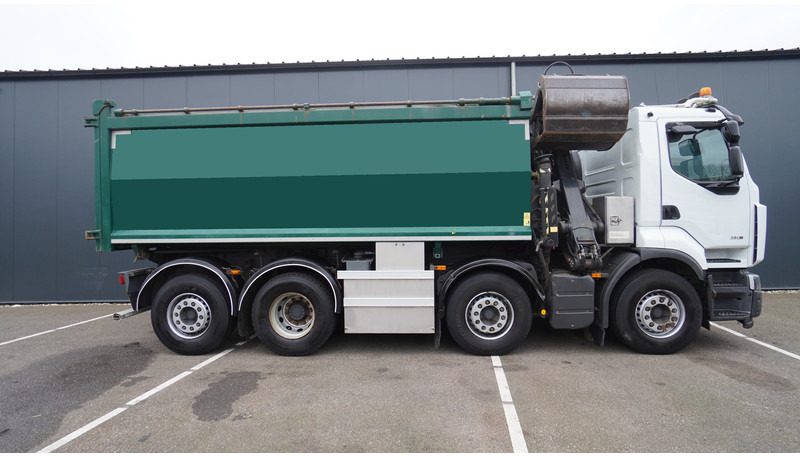 Renault PREMIUM 380 DXI 8X2/6 2 SIDE TIPPER WITH PLFINGER Q 170 Z CRANE.278.200KM - Caminhão grua: foto 5 Renault PREMIUM 380 DXI 8X2/6 2 SIDE TIPPER WITH PLFINGER Q 170 Z CRANE.278.200KM - Caminhão grua: foto 5