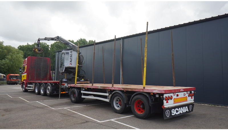 Scania R 580 V8 8X4 LOGTRANSPORT COMBI WITH MTDK YEAR 2012 TRAILER KESLA 46 CRANE - Caminhão florestal, Caminhão grua: foto 5 Scania R 580 V8 8X4 LOGTRANSPORT COMBI WITH MTDK YEAR 2012 TRAILER KESLA 46 CRANE - Caminhão florestal, Caminhão grua: foto 5