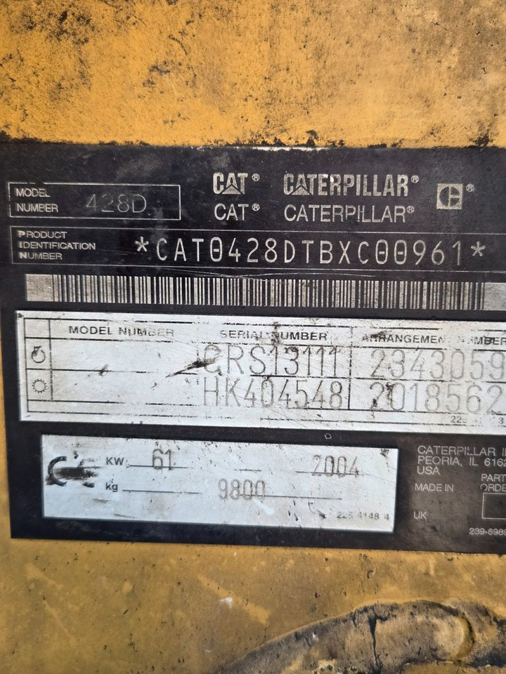 CAT 428D - Retroescavadeira: foto 4 CAT 428D - Retroescavadeira: foto 4