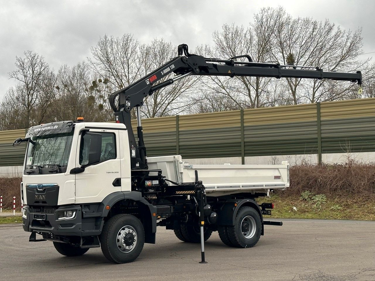 Caminhão basculante, Caminhão grua MAN TGM 18.320 4x4 Euro6e Hiab X-HiDuo 138DS-3: foto 13
