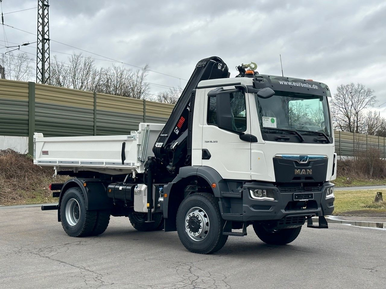 Caminhão basculante, Caminhão grua MAN TGM 18.320 4x4 Euro6e Hiab X-HiDuo 138DS-3: foto 14