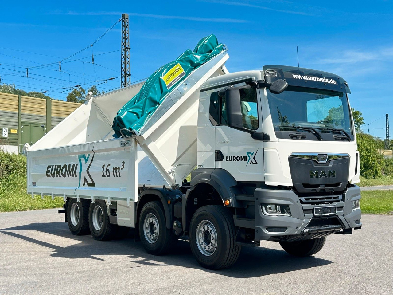Caminhão basculante MAN TGS 35.520 8x4 EuromixMTP 3-Seiten-Kipper: foto 18