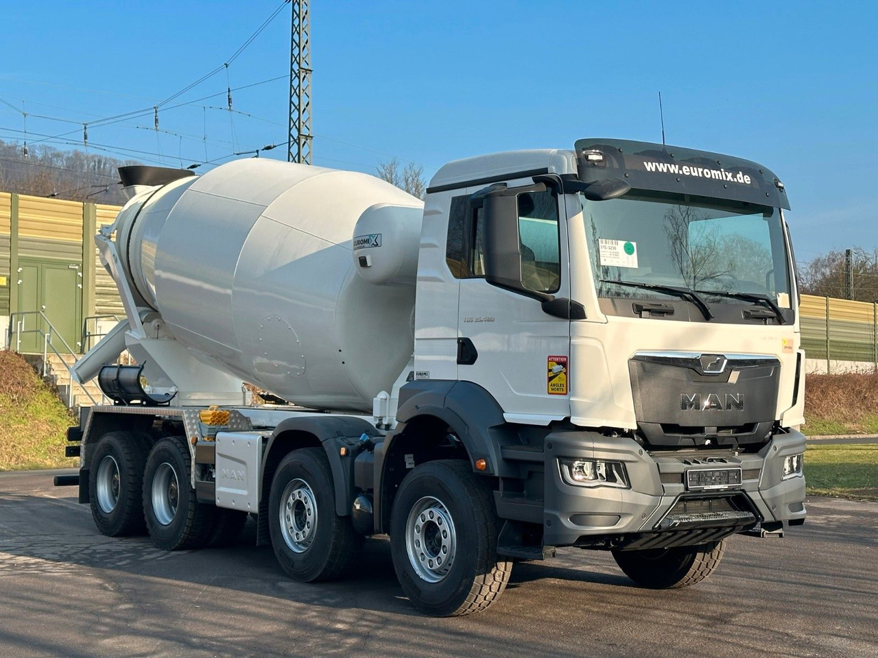 Caminhão betoneira MAN TGS 37.480 8x4 EuromixMTP EM 10 L: foto 8