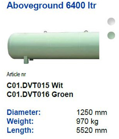 De Visser gastank Propaan/Butaan LPG tank 6400L (3,2 tons) Gas, Gaz, LPG Ø 1250 including tank fittings - Tanque de combustível: foto 2 De Visser gastank Propaan/Butaan LPG tank 6400L (3,2 tons) Gas, Gaz, LPG Ø 1250 including tank fittings - Tanque de combustível: foto 2