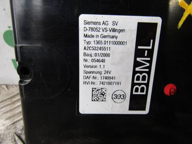 DAF XF 105 BBM-L ECU P/NO 1740941 - Centralina electrónica de Caminhão: foto 2 DAF XF 105 BBM-L ECU P/NO 1740941 - Centralina electrónica de Caminhão: foto 2