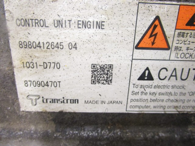 ISUZU N75 (4HK1) ENGINE ECU 8980412645 - Centralina electrónica de Caminhão: foto 2 ISUZU N75 (4HK1) ENGINE ECU 8980412645 - Centralina electrónica de Caminhão: foto 2