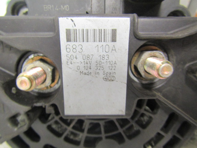 IVECO DAILY 3.0 (FICE 3481C) ALTERNATOR 110AMP P/NO 504087183 - Sistema elétrico de Caminhão: foto 2 IVECO DAILY 3.0 (FICE 3481C) ALTERNATOR 110AMP P/NO 504087183 - Sistema elétrico de Caminhão: foto 2