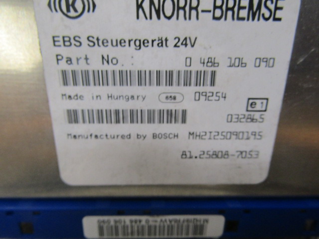 MAN TGS EBS ECU P/NO 81.25808.7053 - Centralina electrónica de Caminhão: foto 2 MAN TGS EBS ECU P/NO 81.25808.7053 - Centralina electrónica de Caminhão: foto 2