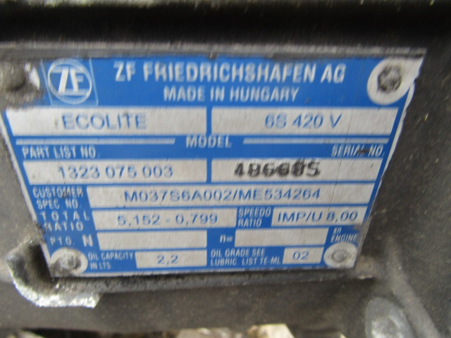 MITSUBISHI FUSO 6 SPEED MANUAL ZF GEARBOX TYPE 6S 420V - Caixa de câmbio de Caminhão: foto 4 MITSUBISHI FUSO 6 SPEED MANUAL ZF GEARBOX TYPE 6S 420V - Caixa de câmbio de Caminhão: foto 4