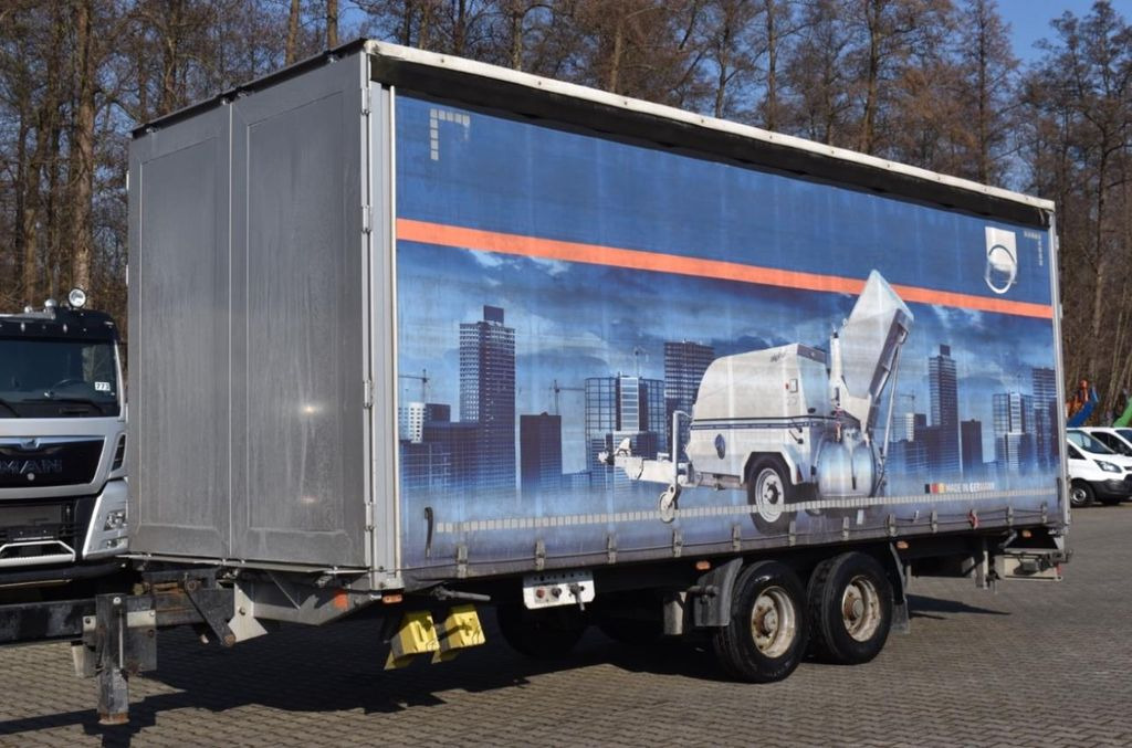 Reboque de lona Krukenmeier TLP10,5/Tandem Durchlader,Schiebeplane,Wabco: foto 1