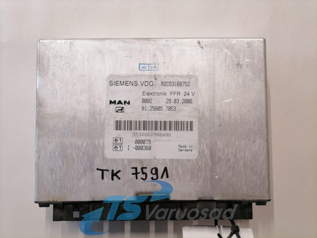 MAN Ecu, FFR 81258057053 - Centralina electrónica de Caminhão: foto 1 MAN Ecu, FFR 81258057053 - Centralina electrónica de Caminhão: foto 1