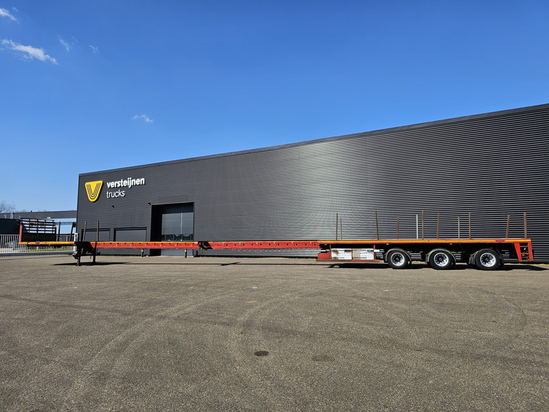Broshuis 3AOU 48 / 2 x EXTENDABLE / 28.8 mtr / 3 X STEERING AXLE - Semi-reboque plataforma/ Caixa aberta: foto 4 Broshuis 3AOU 48 / 2 x EXTENDABLE / 28.8 mtr / 3 X STEERING AXLE - Semi-reboque plataforma/ Caixa aberta: foto 4