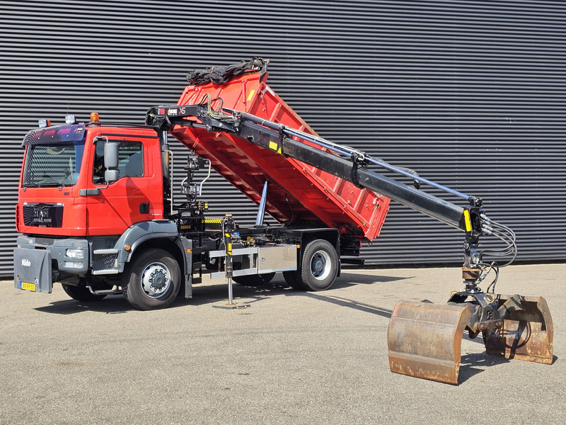 MAN TGM 18.250 / 4X4 / EEV / HIAB CRANE + TIPPER / SPRING - Caminhão basculante, Caminhão grua: foto 3 MAN TGM 18.250 / 4X4 / EEV / HIAB CRANE + TIPPER / SPRING - Caminhão basculante, Caminhão grua: foto 3