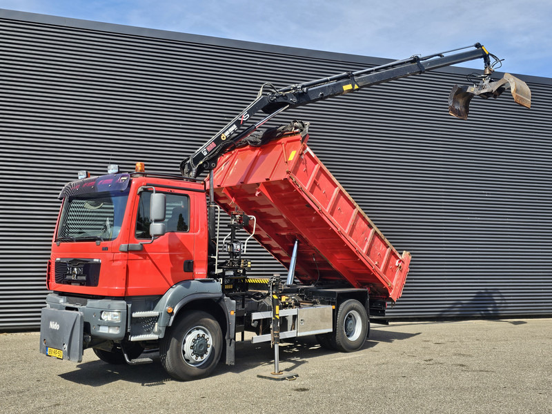 MAN TGM 18.250 / 4X4 / EEV / HIAB CRANE + TIPPER / SPRING - Caminhão basculante, Caminhão grua: foto 1 MAN TGM 18.250 / 4X4 / EEV / HIAB CRANE + TIPPER / SPRING - Caminhão basculante, Caminhão grua: foto 1