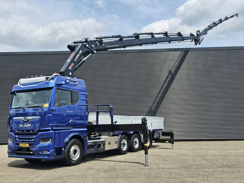 MAN TGX 35.580 / 8x4-4 / HIAB 50TM CRANE+ JIB - Camião de caixa aberta/ Plataforma, Caminhão grua: foto 1 MAN TGX 35.580 / 8x4-4 / HIAB 50TM CRANE+ JIB - Camião de caixa aberta/ Plataforma, Caminhão grua: foto 1