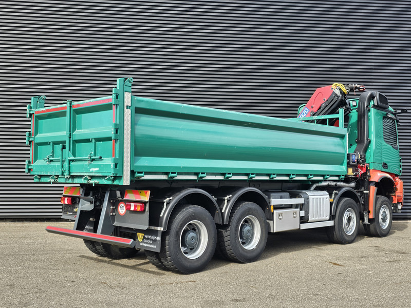 Mercedes-Benz AROCS 4145 / 8X6 / TIPPER + HMF CRANE - Caminhão grua: foto 3 Mercedes-Benz AROCS 4145 / 8X6 / TIPPER + HMF CRANE - Caminhão grua: foto 3
