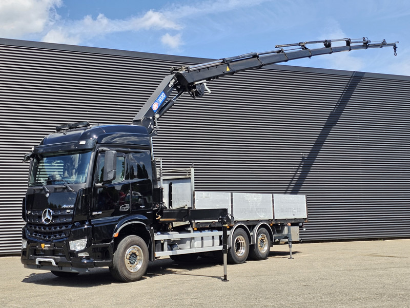 Mercedes-Benz Arocs 2545 6x2 / HMF 32 t/m CRANE / KRAN - Camião de caixa aberta/ Plataforma, Caminhão grua: foto 1 Mercedes-Benz Arocs 2545 6x2 / HMF 32 t/m CRANE / KRAN - Camião de caixa aberta/ Plataforma, Caminhão grua: foto 1