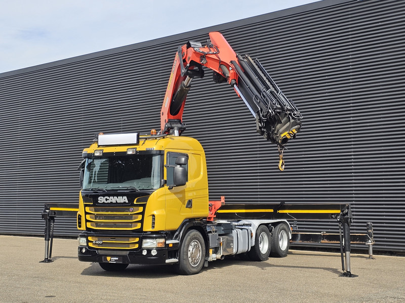 Scania G400 6x2 / PALFINGER PK 60002 / WINCH / BALLAST - Camião de caixa aberta/ Plataforma, Caminhão grua: foto 5 Scania G400 6x2 / PALFINGER PK 60002 / WINCH / BALLAST - Camião de caixa aberta/ Plataforma, Caminhão grua: foto 5