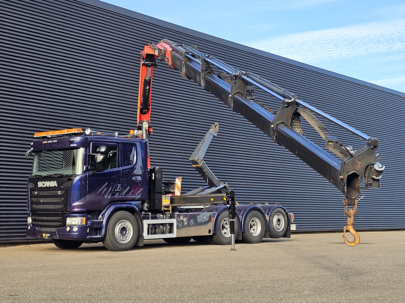 Scania G490 8x4*4 / PALFINGER CRANE + HOOKLIFT - Caminhão polibenne, Caminhão grua: foto 3 Scania G490 8x4*4 / PALFINGER CRANE + HOOKLIFT - Caminhão polibenne, Caminhão grua: foto 3