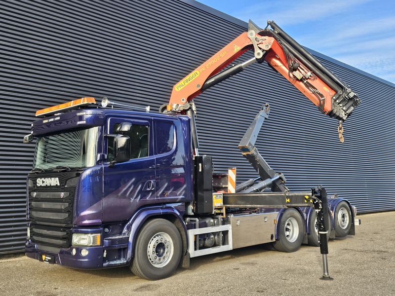 Scania G490 8x4*4 / PALFINGER CRANE + HOOKLIFT - Caminhão polibenne, Caminhão grua: foto 4 Scania G490 8x4*4 / PALFINGER CRANE + HOOKLIFT - Caminhão polibenne, Caminhão grua: foto 4