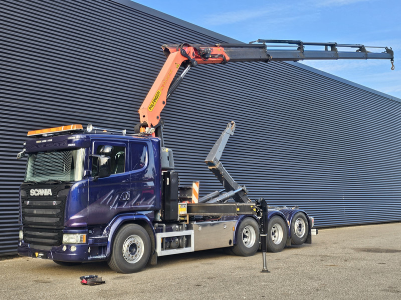 Scania G490 8x4*4 / PALFINGER CRANE + HOOKLIFT - Caminhão polibenne, Caminhão grua: foto 1 Scania G490 8x4*4 / PALFINGER CRANE + HOOKLIFT - Caminhão polibenne, Caminhão grua: foto 1