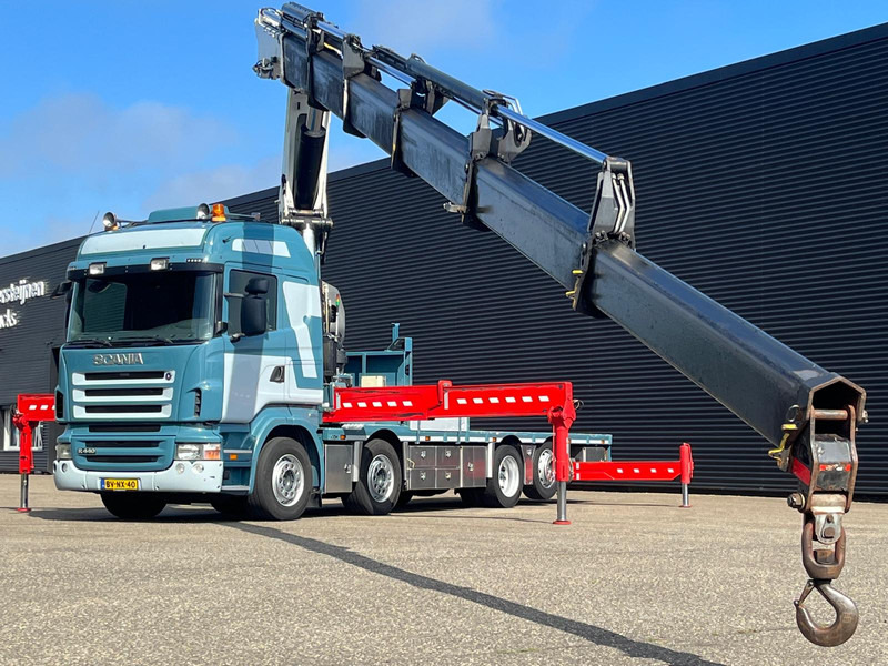 Scania R 440 8X2*6 / HMF THOR K6 - Camião de caixa aberta/ Plataforma, Caminhão grua: foto 2 Scania R 440 8X2*6 / HMF THOR K6 - Camião de caixa aberta/ Plataforma, Caminhão grua: foto 2