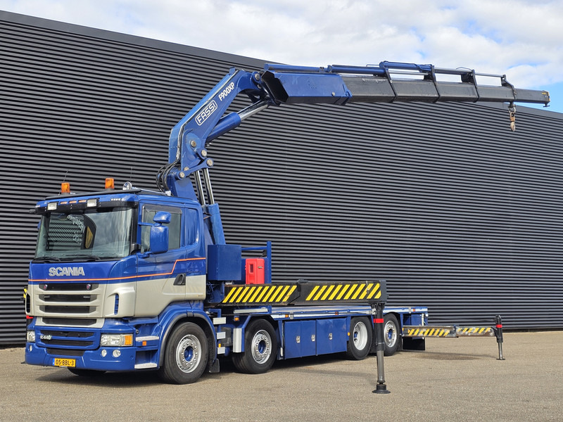 Scania R440 8x2*6 / FASSI 90 t/m CRANE / KRAN - Camião de caixa aberta/ Plataforma, Caminhão grua: foto 1 Scania R440 8x2*6 / FASSI 90 t/m CRANE / KRAN - Camião de caixa aberta/ Plataforma, Caminhão grua: foto 1
