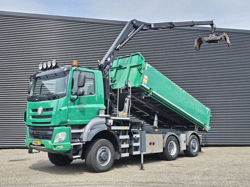Tatra 6X6 / T158/II / 2 SIDE TIPPER - HMF Z CRANE - Caminhão basculante, Caminhão grua: foto 1 Tatra 6X6 / T158/II / 2 SIDE TIPPER - HMF Z CRANE - Caminhão basculante, Caminhão grua: foto 1