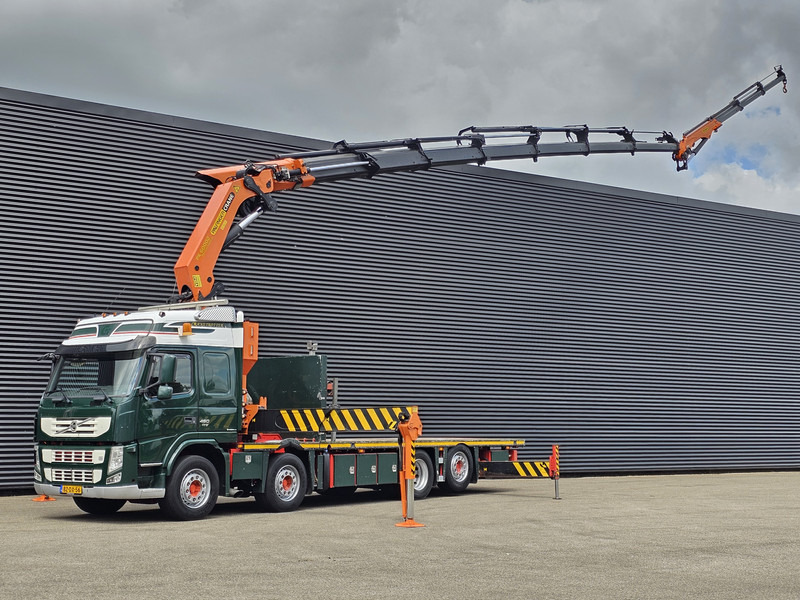 Volvo FM 460 8X2 / PALFINGER PK60002 /JIB / WINCH - Camião de caixa aberta/ Plataforma, Caminhão grua: foto 1 Volvo FM 460 8X2 / PALFINGER PK60002 /JIB / WINCH - Camião de caixa aberta/ Plataforma, Caminhão grua: foto 1