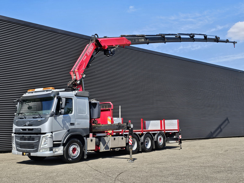 Volvo FM 460 8x4-4 / FASSI 36.5 t/m -8 x EXTENSION + WINCH - Camião de caixa aberta/ Plataforma, Caminhão grua: foto 1 Volvo FM 460 8x4-4 / FASSI 36.5 t/m -8 x EXTENSION + WINCH - Camião de caixa aberta/ Plataforma, Caminhão grua: foto 1