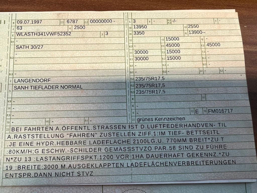 Langendorf Tiefbett mit Rampen Hydraulisch Langendorf Tiefbett mit Rampen Hydraulisch - Semireboque baixa: foto 2 Langendorf Tiefbett mit Rampen Hydraulisch Langendorf Tiefbett mit Rampen Hydraulisch - Semireboque baixa: foto 2