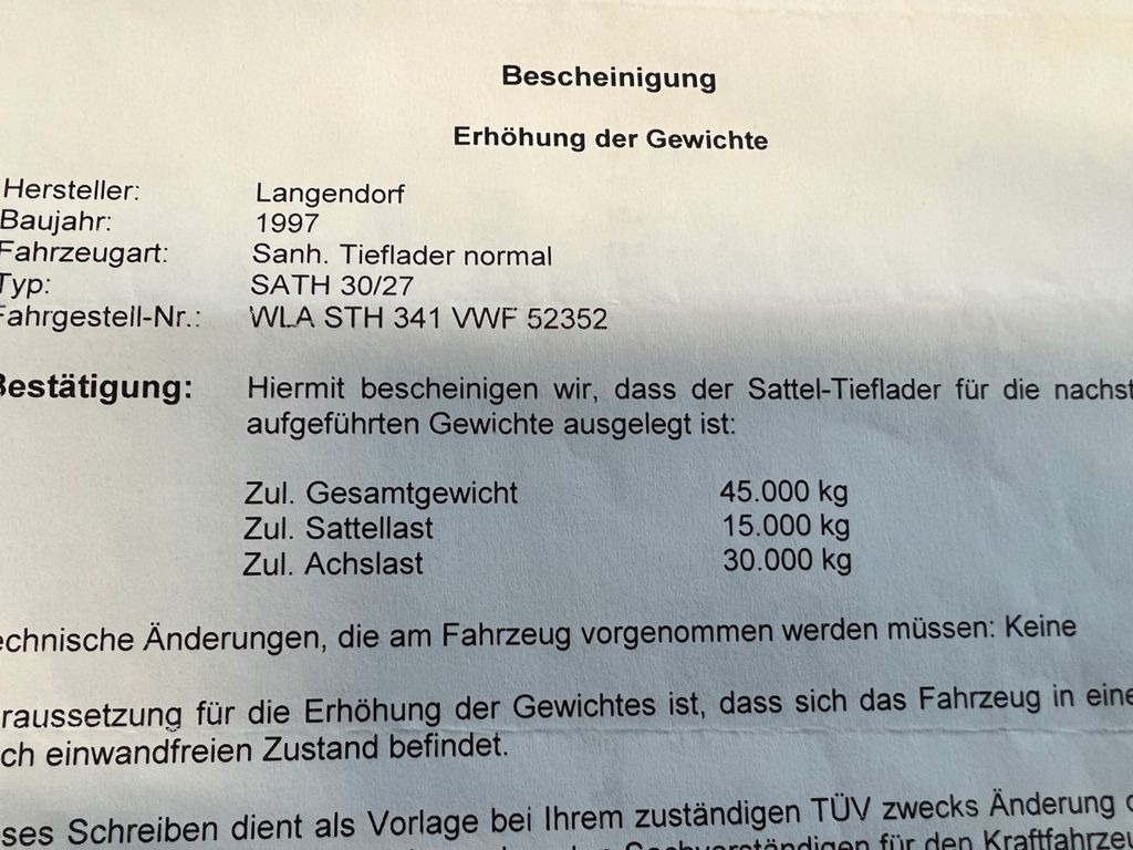 Langendorf Tiefbett mit Rampen Hydraulisch Langendorf Tiefbett mit Rampen Hydraulisch - Semireboque baixa: foto 3 Langendorf Tiefbett mit Rampen Hydraulisch Langendorf Tiefbett mit Rampen Hydraulisch - Semireboque baixa: foto 3