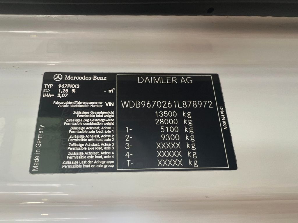 Mercedes-Benz 1327 4X2 Glastransporter mit Kran Funkbedienung - Caminhão grua, Caminhão grua: foto 3 Mercedes-Benz 1327 4X2 Glastransporter mit Kran Funkbedienung - Caminhão grua, Caminhão grua: foto 3