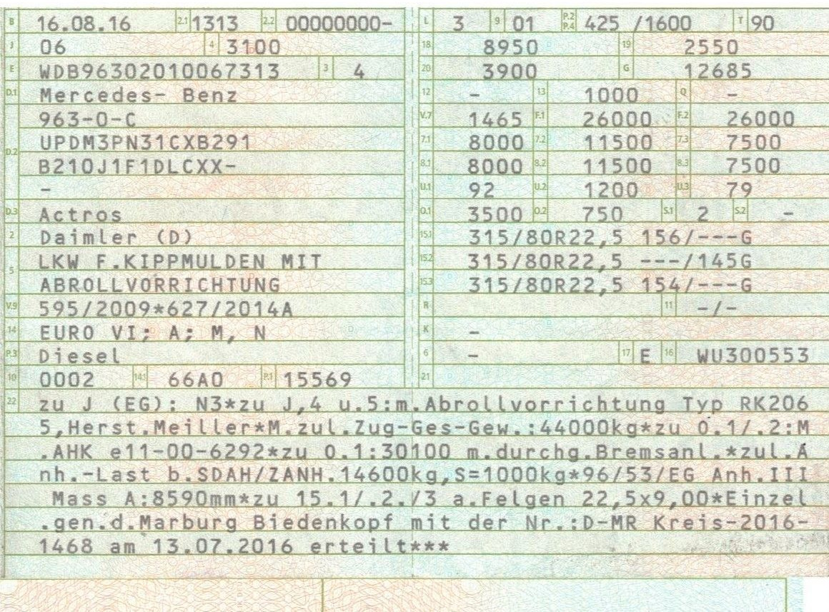 Mercedes-Benz 2558 6x2 Fahrgestell Chassis | Retarder | Klima - Caminhão chassi: foto 2 Mercedes-Benz 2558 6x2 Fahrgestell Chassis | Retarder | Klima - Caminhão chassi: foto 2