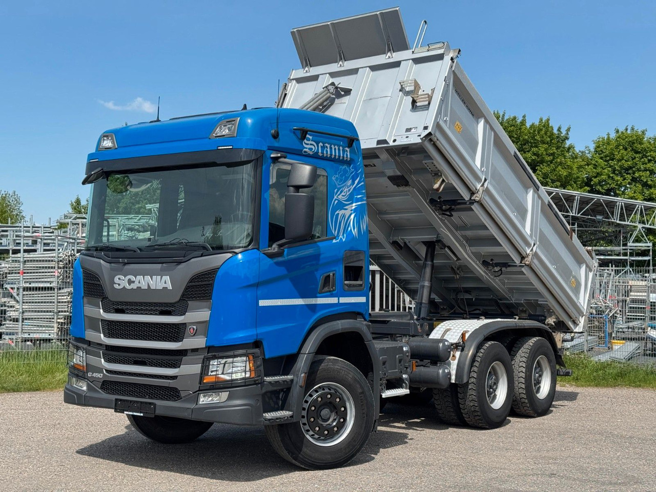 Scania G450 Meiller 3S. Kipper mit Bordmatik Top Zust. - Caminhão basculante: foto 1 Scania G450 Meiller 3S. Kipper mit Bordmatik Top Zust. - Caminhão basculante: foto 1