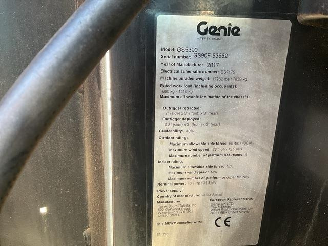 Genie GS5390 - Plataforma de Tijera/ Plataforma de tesoura: foto 5 Genie GS5390 - Plataforma de Tijera/ Plataforma de tesoura: foto 5