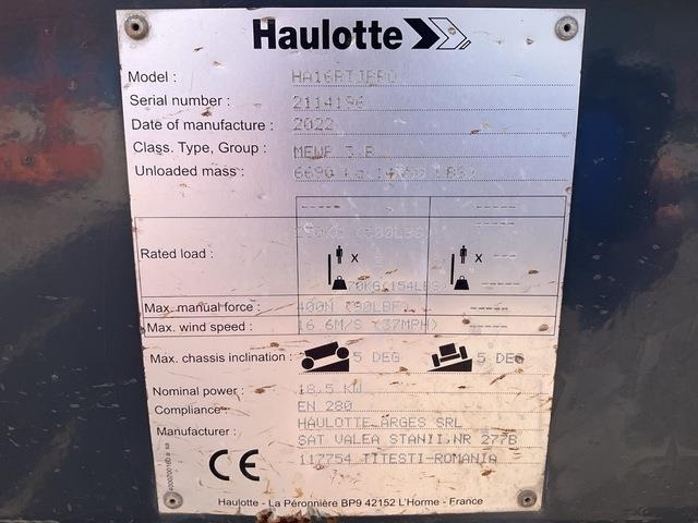Haulotte HA16RT - Plataforma articulada: foto 5 Haulotte HA16RT - Plataforma articulada: foto 5