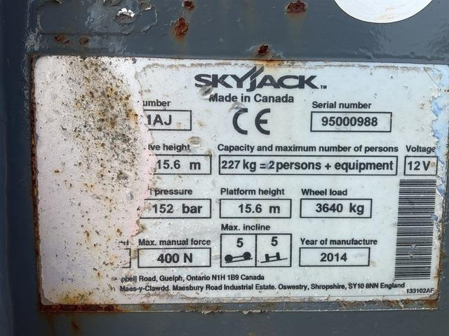 SkyJack SJ51AJ - Plataforma articulada: foto 5 SkyJack SJ51AJ - Plataforma articulada: foto 5