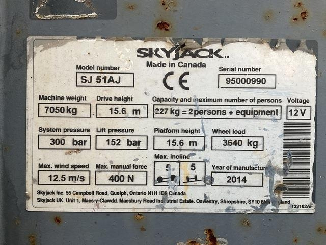 SkyJack SJ51AJ - Plataforma articulada: foto 5 SkyJack SJ51AJ - Plataforma articulada: foto 5